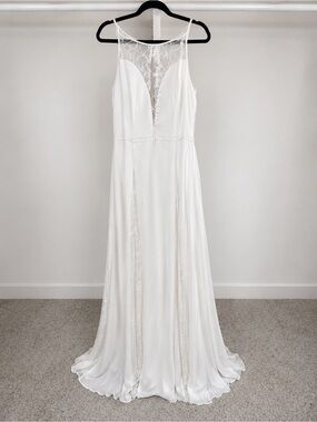 sheer beaded bodice organza a line wedding dress galina signature These 6 Wedding Trends Won't Cost You More Than $2K